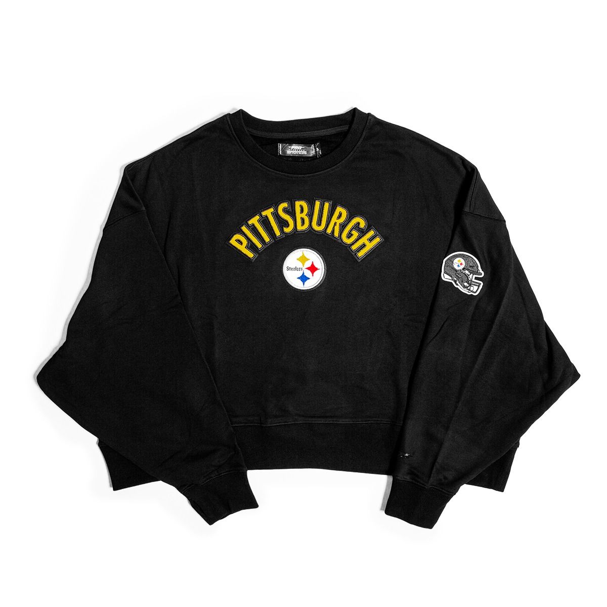 Pittsburgh Steelers Women's Pro Standard Classic Black Crewneck 9 Pittsburgh Steelers Women's Pro Standard Classic Black Crewneck
