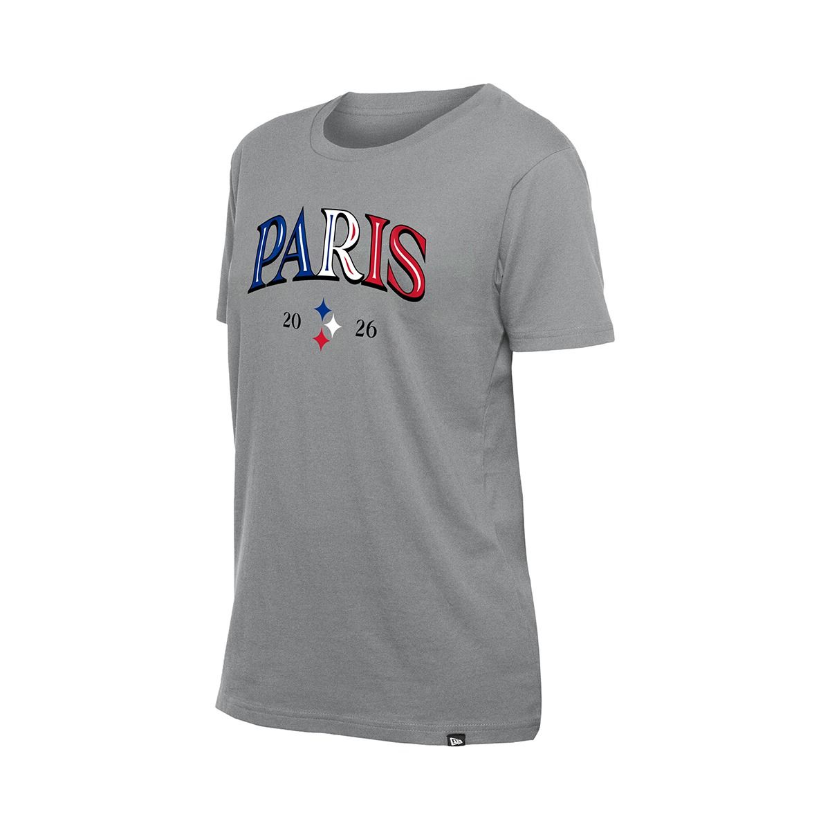 Pittsburgh Steelers Women's New Era Paris Outline Short Sleeve T-Shirt 1 Pittsburgh Steelers Women's New Era Paris Outline Short Sleeve T-Shirt