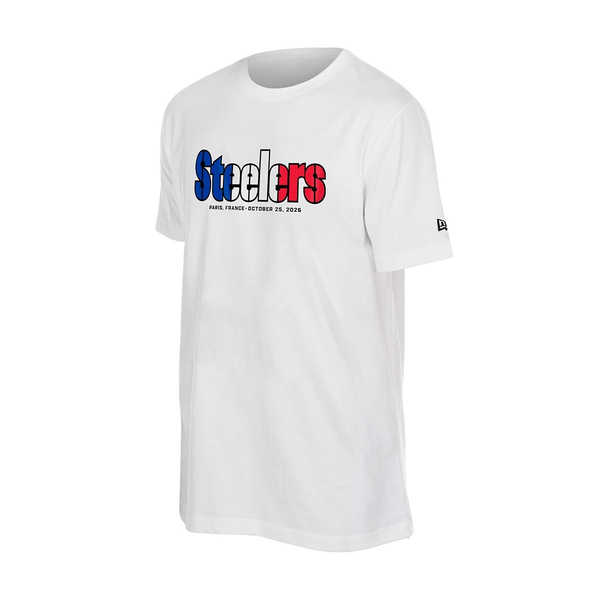 Pittsburgh Steelers Men's New Era Paris Steelers Wordmark Short Sleeve T-Shirt