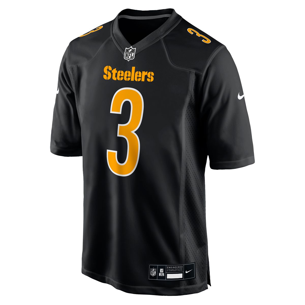 Russell Wilson #3 Men's Nike Replica Carbon Jersey