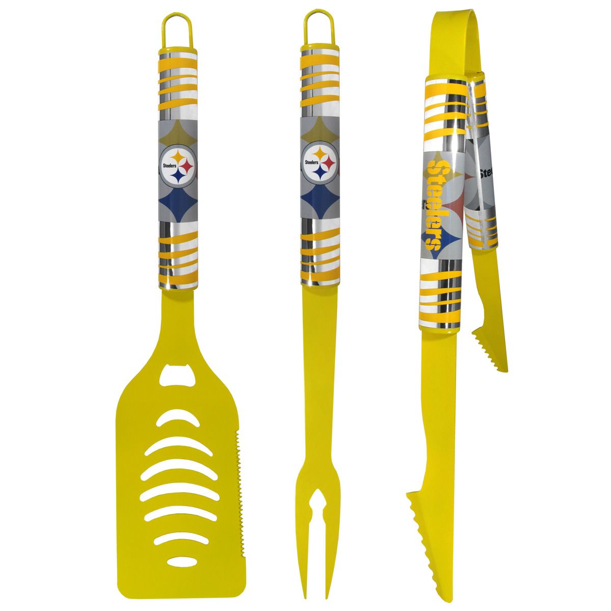 Pittsburgh Steelers Gold 3 Piece BBQ Tool Set