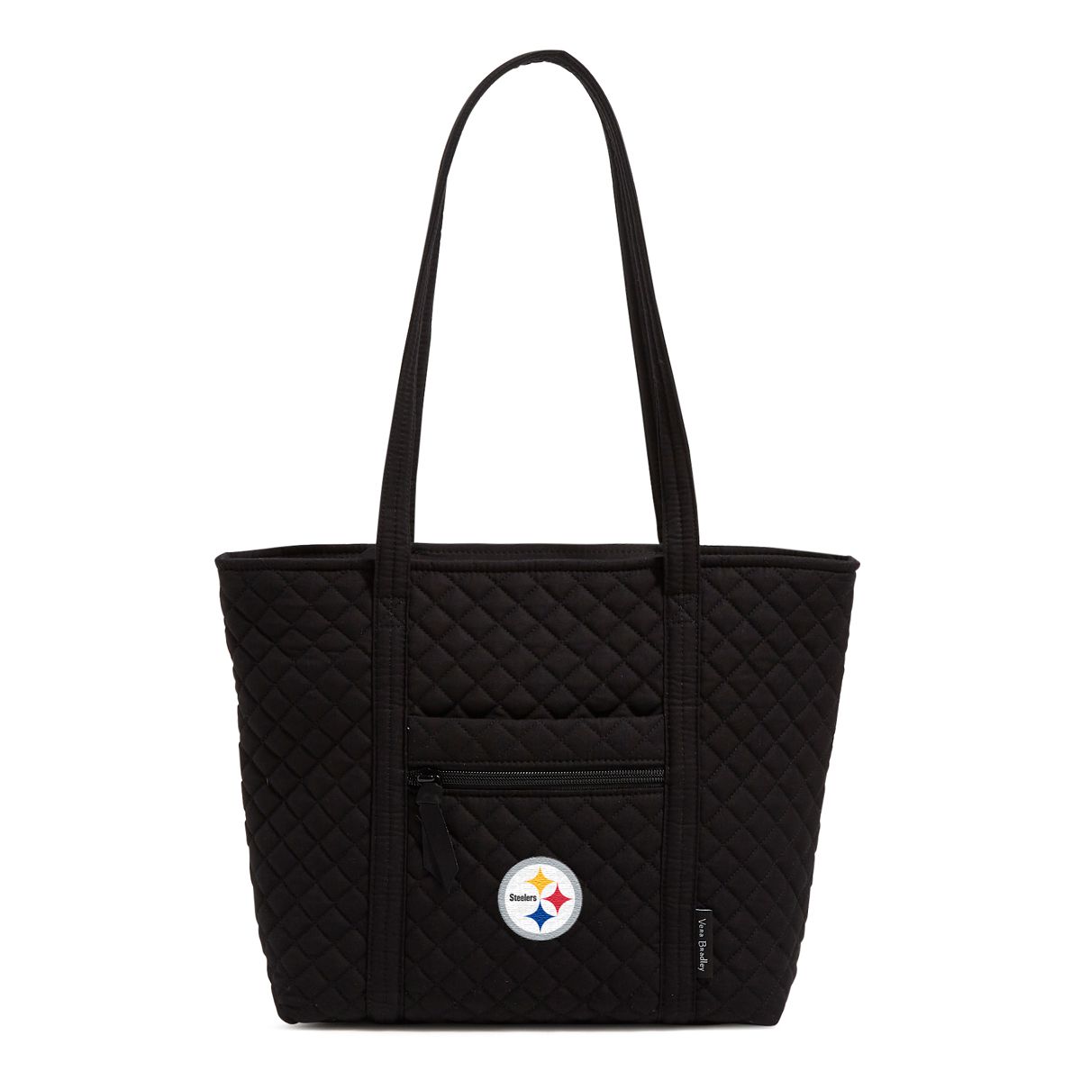 Pittsburgh Steelers Vera Bradley Solid Black Small Vera Tote 4 Pittsburgh Steelers Vera Bradley Solid Black Small Vera Tote
