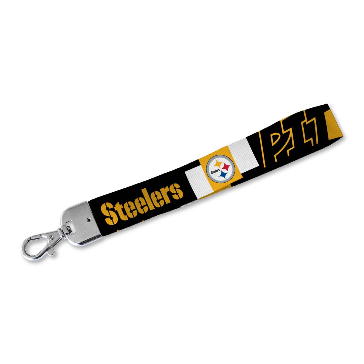 Pittsburgh Steelers Bold Wristlet Keychain 1 Pittsburgh Steelers Bold Wristlet Keychain