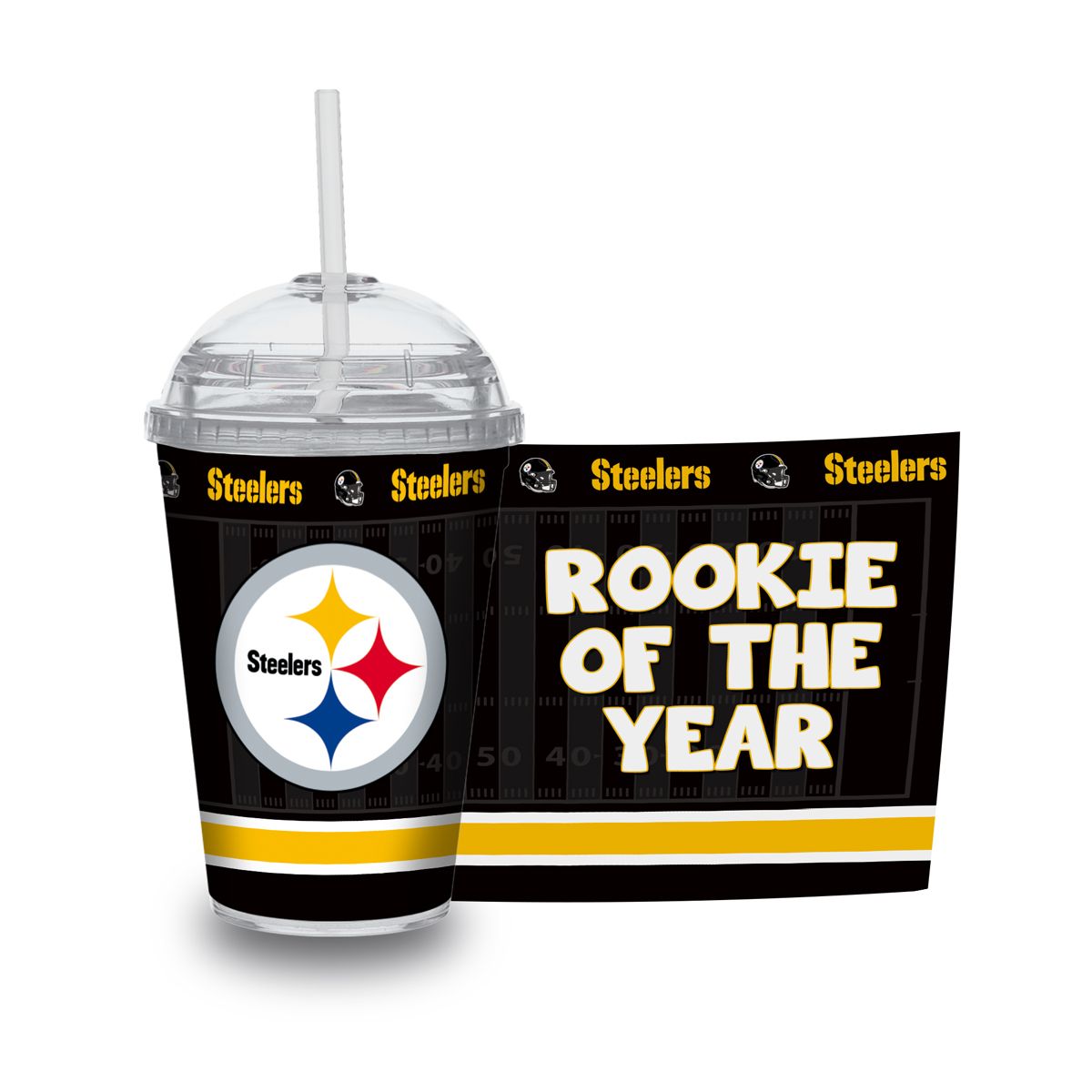 Pittsburgh Steelers 12oz. Youth Tumbler w/ Swirly Straw