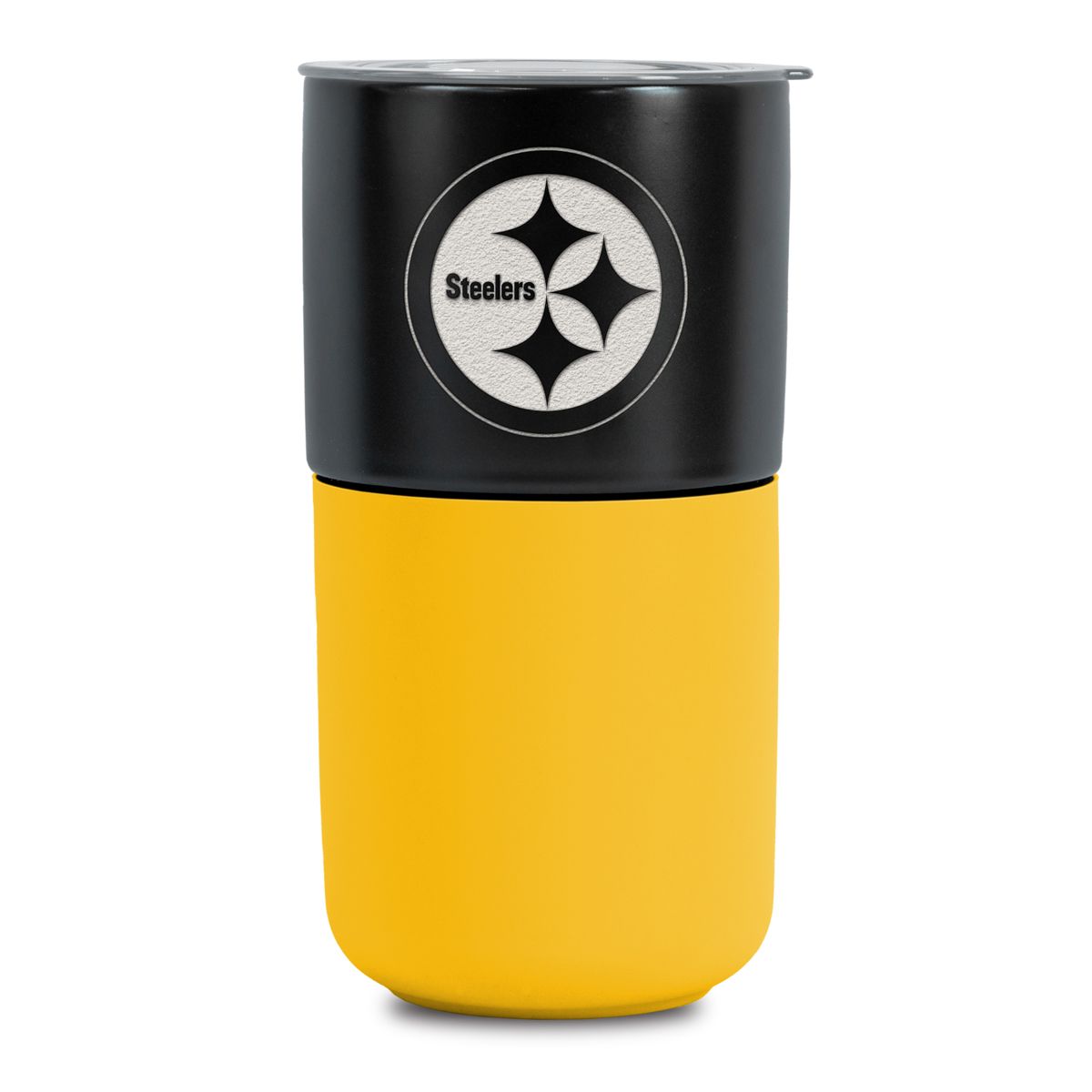 Pittsburgh Steelers 15oz. Silicone Sleeve Ceramic Travel Mug