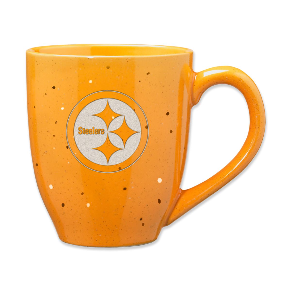 Pittsburgh Steelers 16oz. Gold Speckled Ceramic Bistro Mug 1 Pittsburgh Steelers 16oz. Gold Speckled Ceramic Bistro Mug