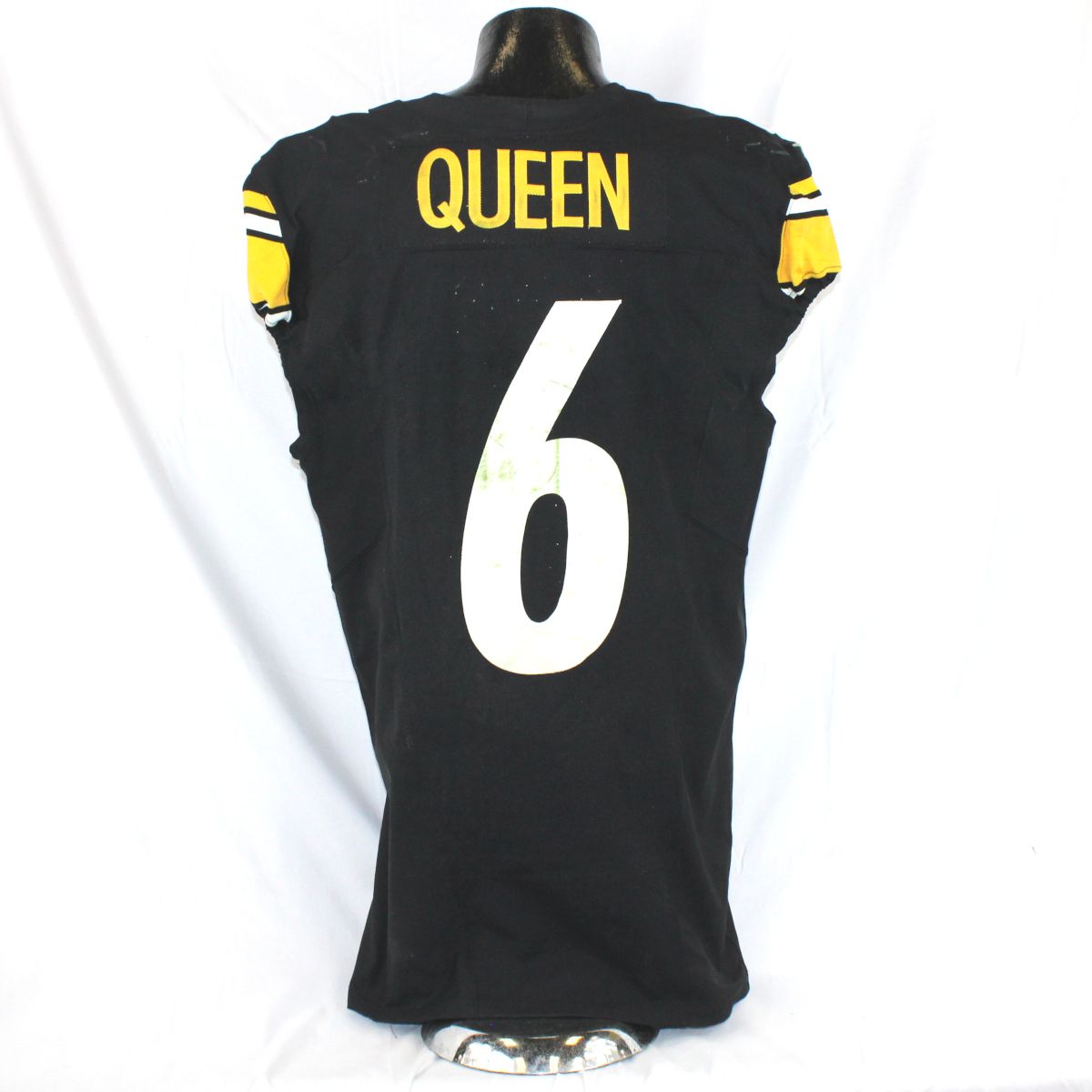 Pittsburgh Steelers #6 Patrick Queen Home Game Used Jersey* vs Cleveland 1 Pittsburgh Steelers #6 Patrick Queen Home Game Used Jersey* vs Cleveland