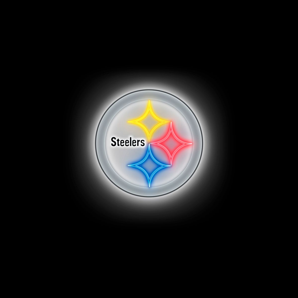 Pittsburgh Steelers Neon Logo Pet T-Shirt