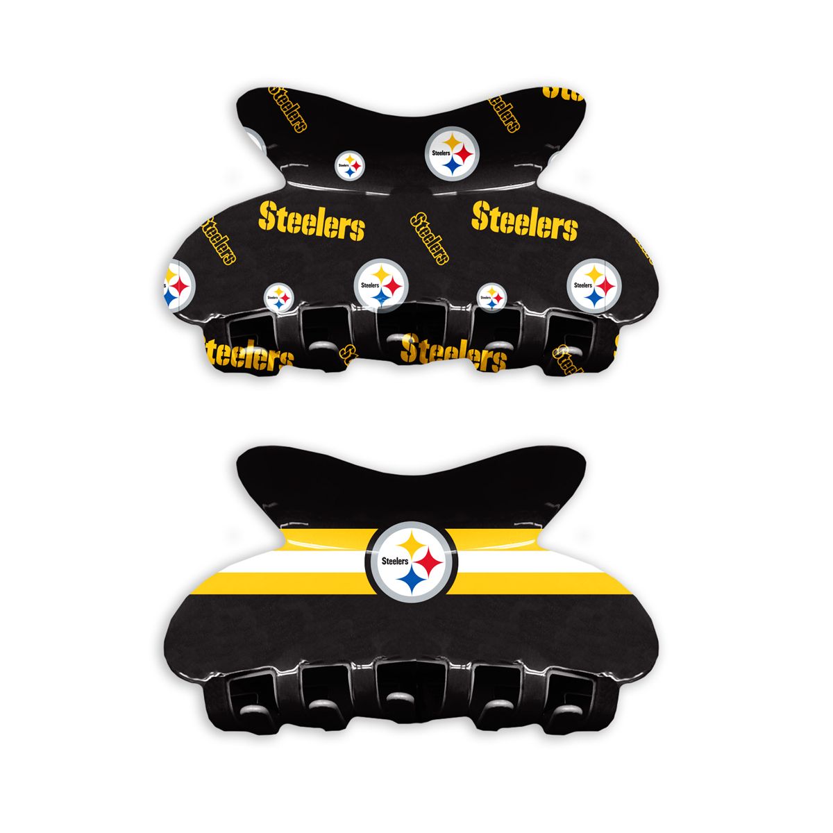 Pittsburgh Steelers Claw Clip 2 Pack 3 Pittsburgh Steelers Claw Clip 2 Pack
