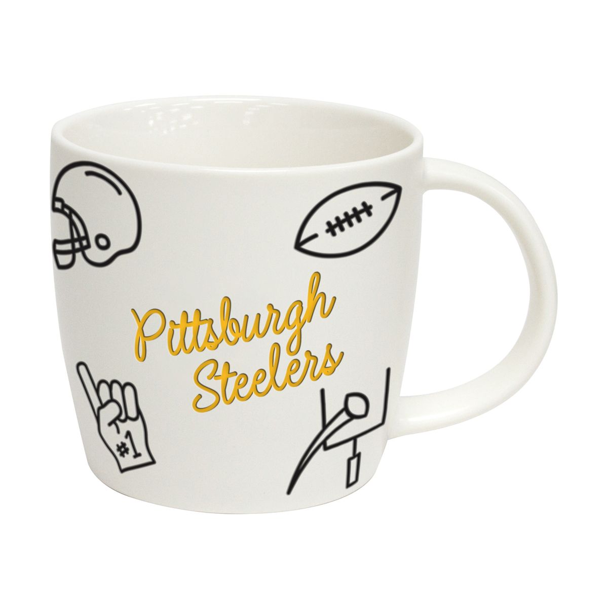 Pittsburgh Steelers 18oz. Playmaker Mug 1 Pittsburgh Steelers 18oz. Playmaker Mug