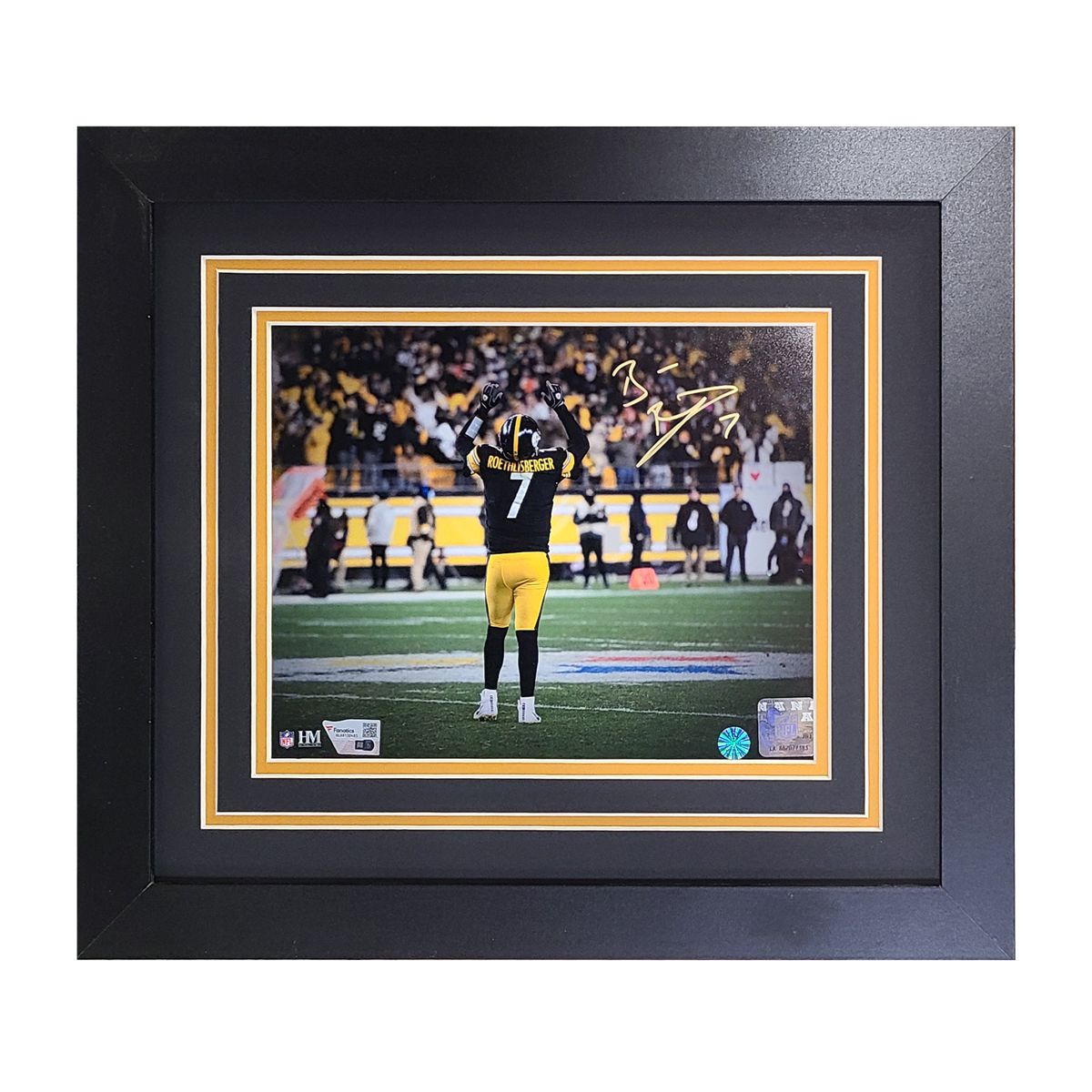 Pittsburgh Steelers #7 Ben Roethlisberger Signed & Framed 8x10 Photo Goodbye
