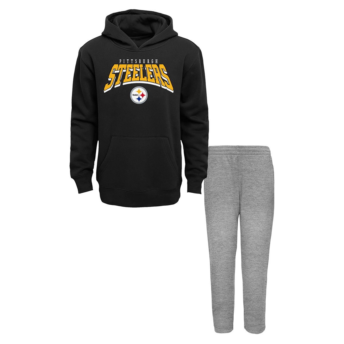 Pittsburgh Steelers Little Kid's Dynamic Duo Hoodie & Pant Set