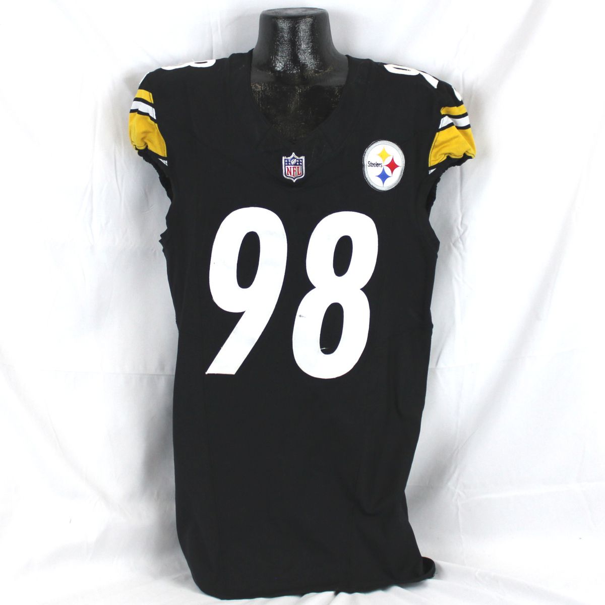 Pittsburgh Steelers #98 DeMarvin Leal Home Game Used Jersey* Dublin Game