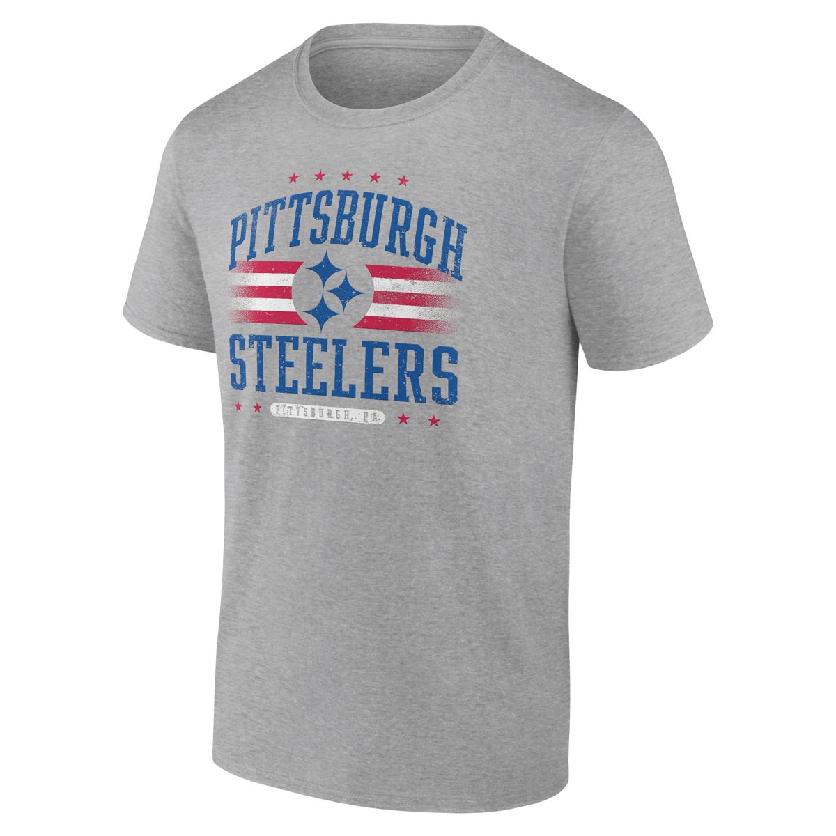Pittsburgh Steelers Men's Team Americana Patriotic Short Sleeve T-Shirt 1 Pittsburgh Steelers Men's Team Americana Patriotic Short Sleeve T-Shirt