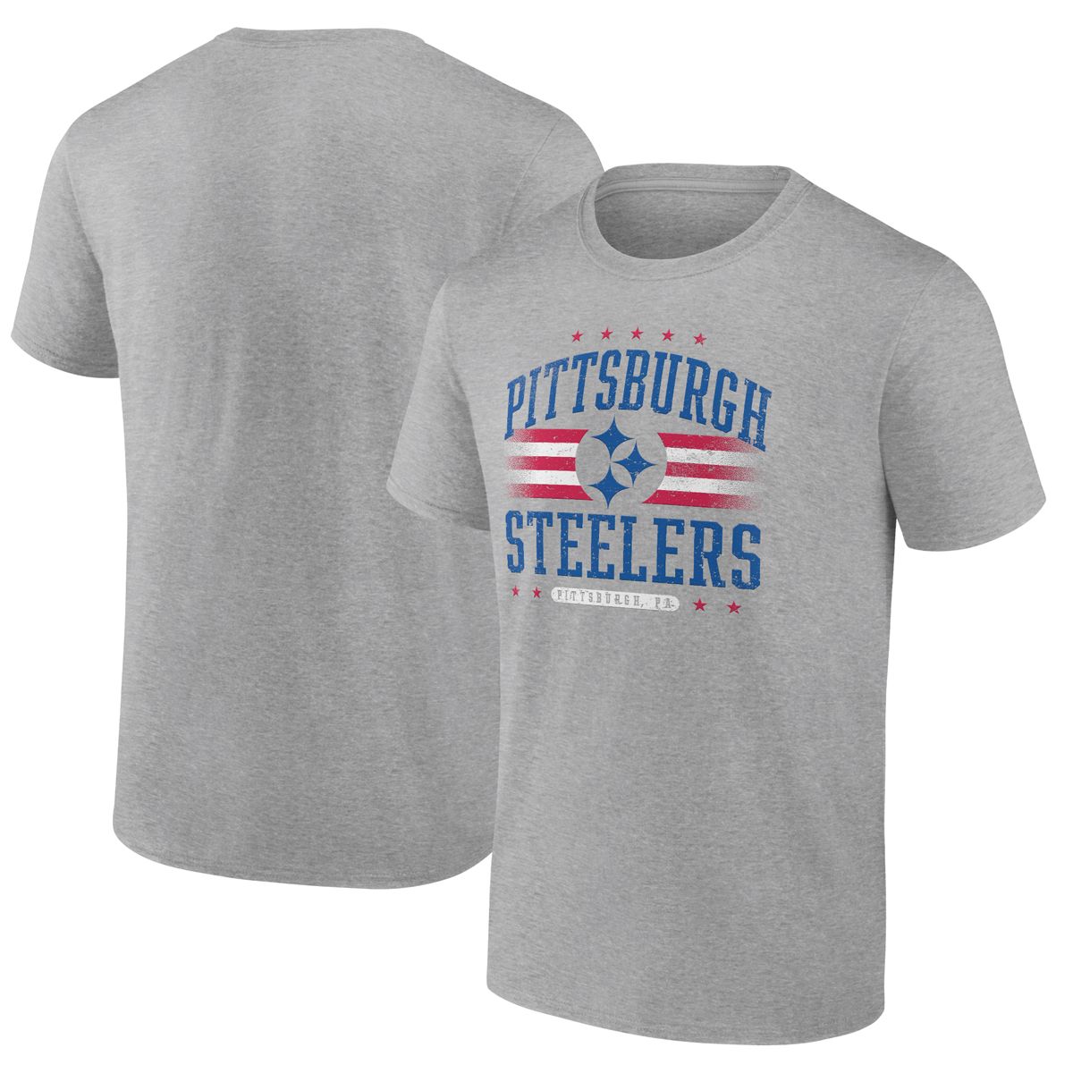 Pittsburgh Steelers Men's Team Americana Patriotic Short Sleeve T-Shirt 3 Pittsburgh Steelers Men's Team Americana Patriotic Short Sleeve T-Shirt