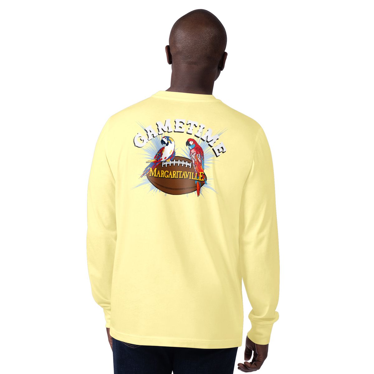 Pittsburgh Steelers Men's Margaritaville Gametime Long Sleeve T-Shirt 1 Pittsburgh Steelers Men's Margaritaville Gametime Long Sleeve T-Shirt