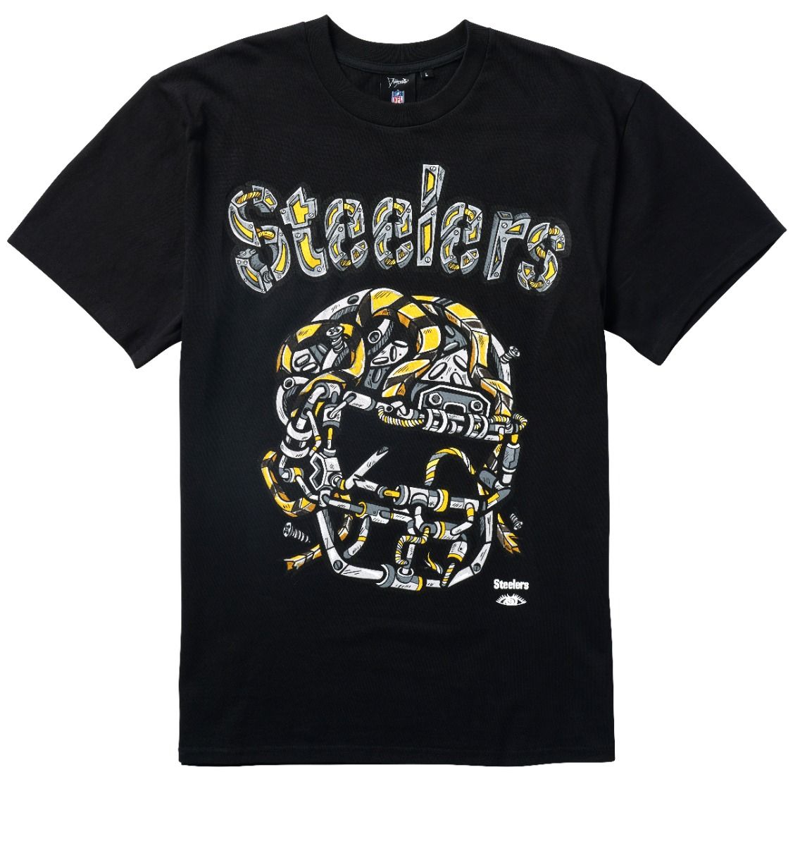 Pittsburgh Steelers Distortedd Short Sleeve T-Shirt