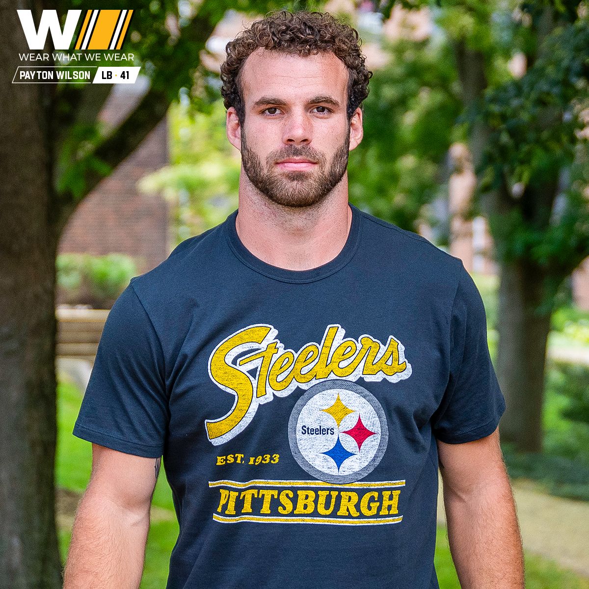Pittsburgh Steelers Men's '47 Brand Fly By Franklin Short Sleeve T-Shirt 1 Pittsburgh Steelers Men's '47 Brand Fly By Franklin Short Sleeve T-Shirt