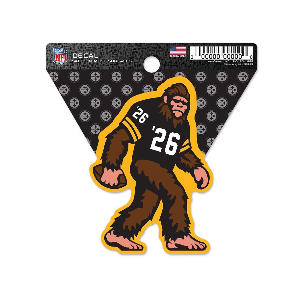 Pittsburgh Steelers Sasquatch Decal