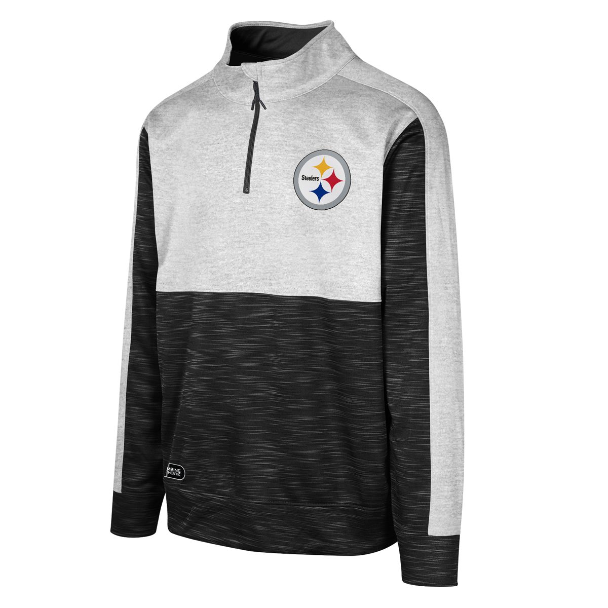 Pittsburgh Steelers Men's Tackle Play Colorblock 1/2 Zip