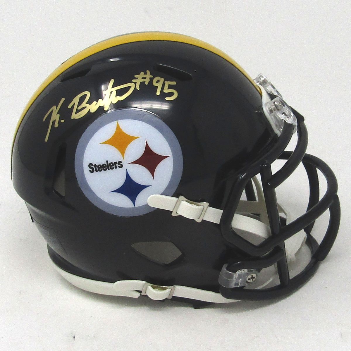 Pittsburgh Steelers #95 Keeanu Benton Autographed Riddell Speed Mini Helmet