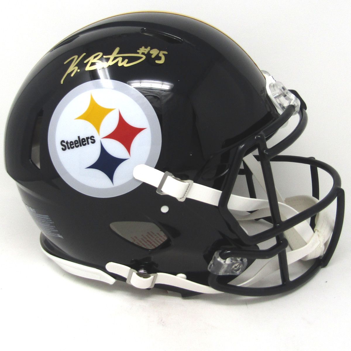 Pittsburgh Steelers #95 Keeanu Benton Autographed Riddell Authentic Full-Size Helmet