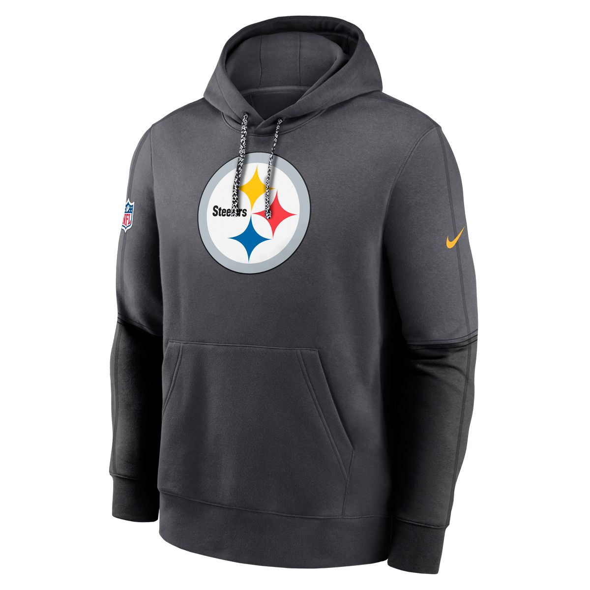 Pittsburgh Steelers Men's Nike Team Issue Sideline Club Pullover Hoodie 1 Pittsburgh Steelers Men's Nike Team Issue Sideline Club Pullover Hoodie