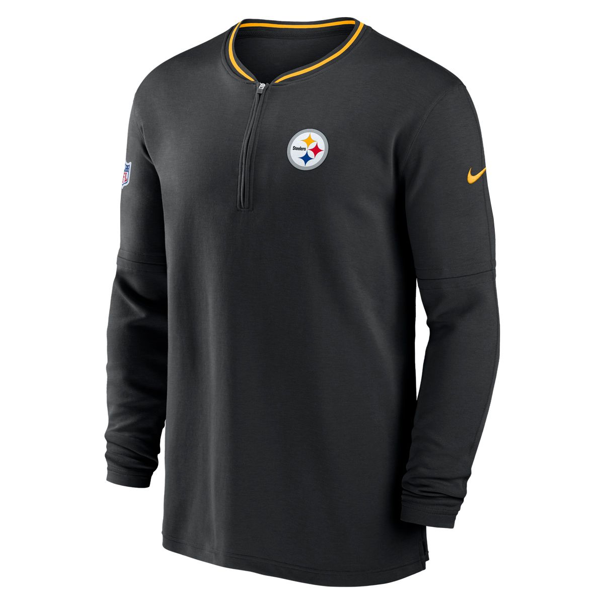 Pittsburgh Steelers Men's Nike Dri-FIT Coach 1/2 Zip 9 Pittsburgh Steelers Men's Nike Dri-FIT Coach 1/2 Zip