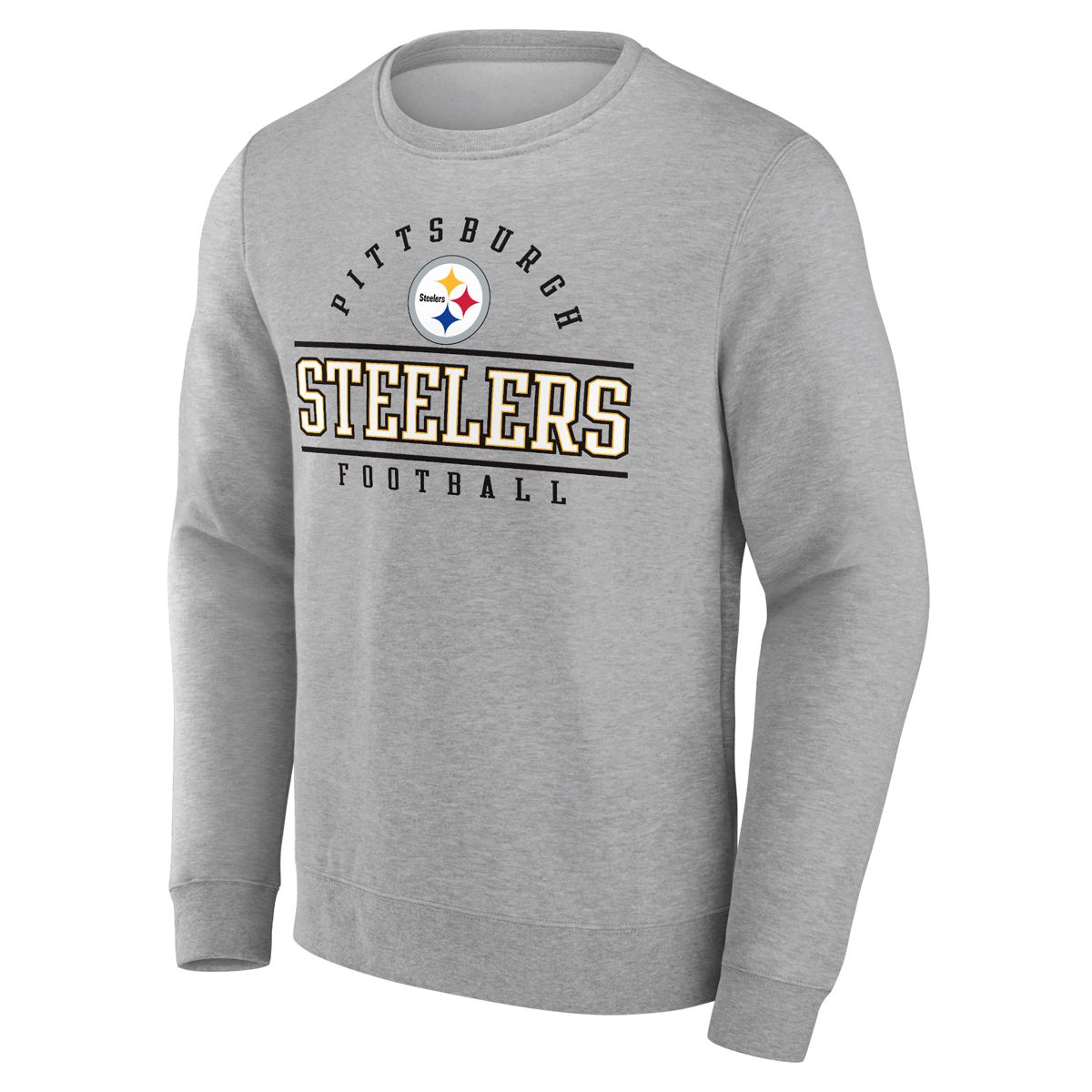 Pittsburgh Steelers Men's Cotton Fleece Crew Sweatshirt 8 Pittsburgh Steelers Men's Cotton Fleece Crew Sweatshirt