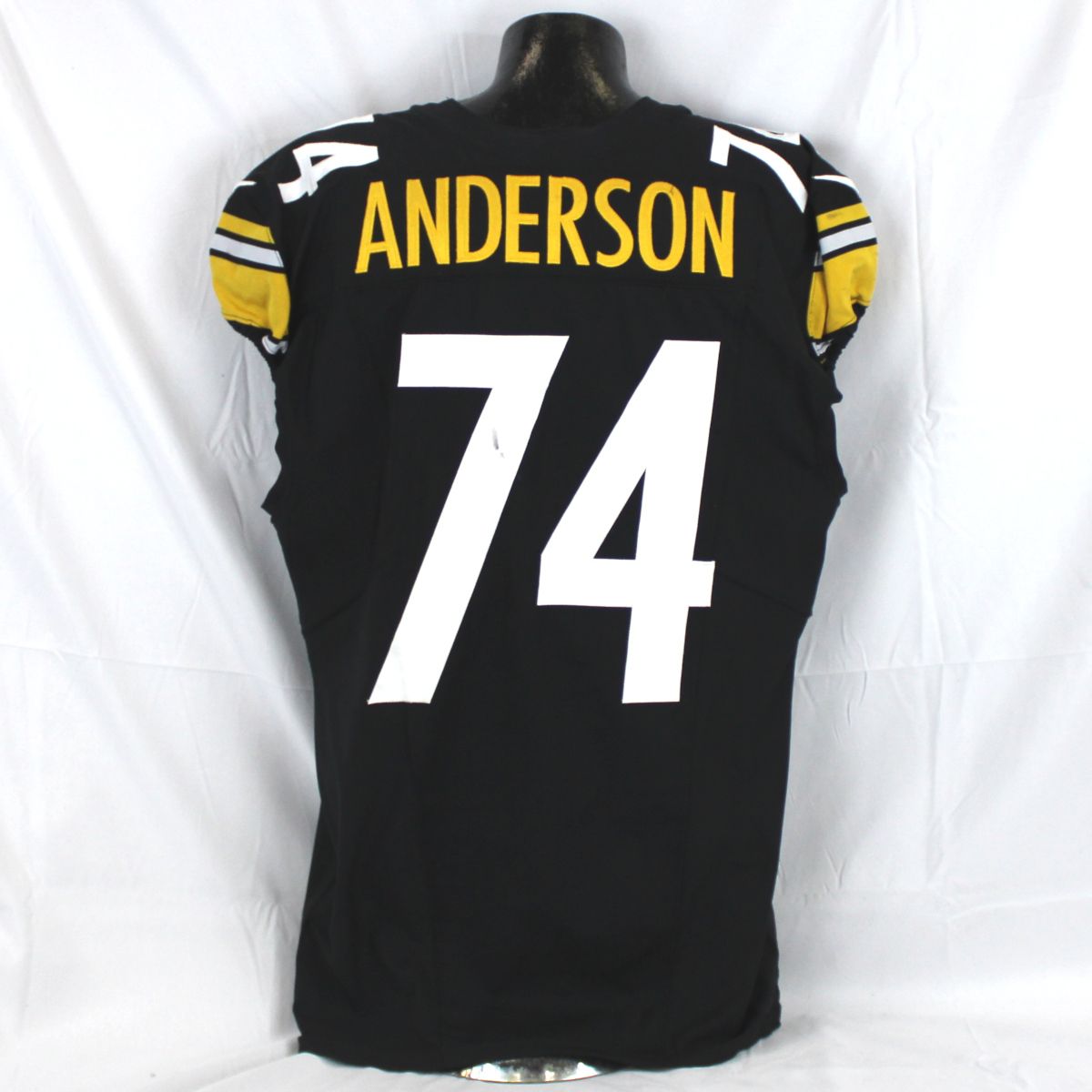 Pittsburgh Steelers #74 Spencer Anderson Home Game Used Jersey* Dublin Game