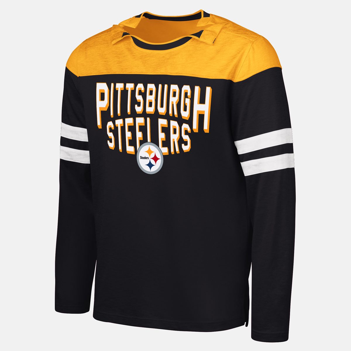 Pittsburgh Steelers Men's GIII Adaptive Hail Mary Long Sleeve T-Shirt