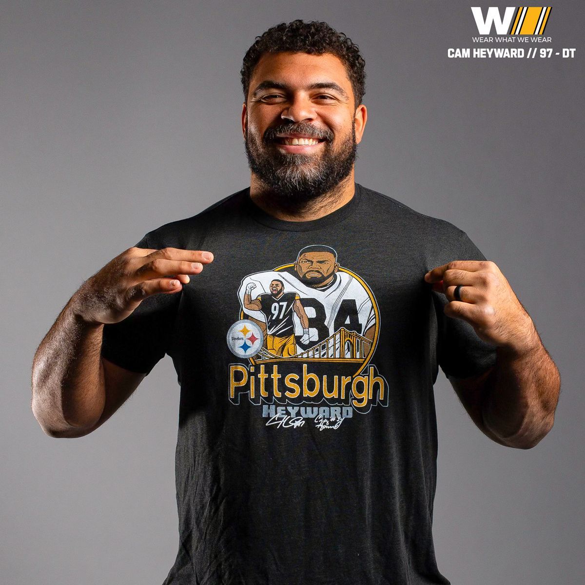 Pittsburgh Steelers Heyward Legacy Short Sleeve T-Shirt 1 Pittsburgh Steelers Heyward Legacy Short Sleeve T-Shirt