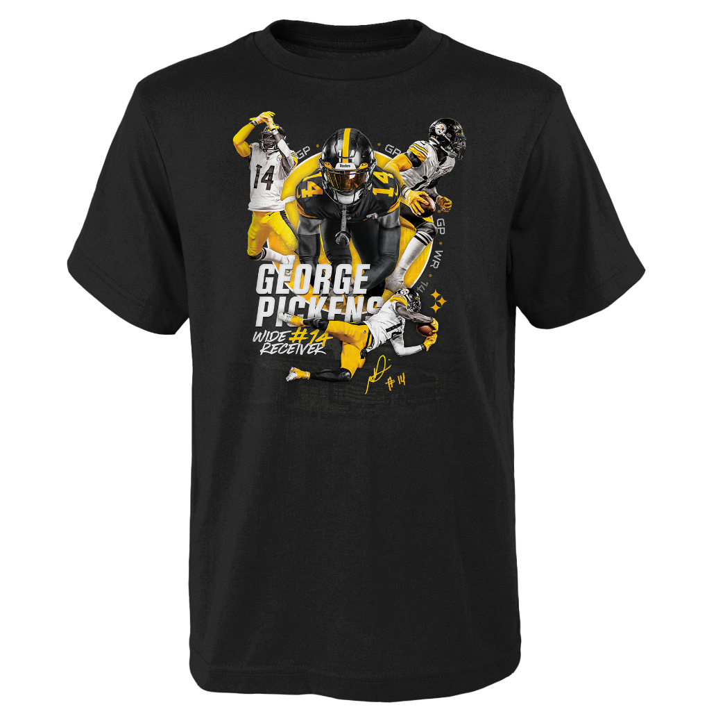 Pittsburgh Steelers Little Kids' Pickens Player Short Sleeve T-Shirt 2 Pittsburgh Steelers Little Kids' Pickens Player Short Sleeve T-Shirt