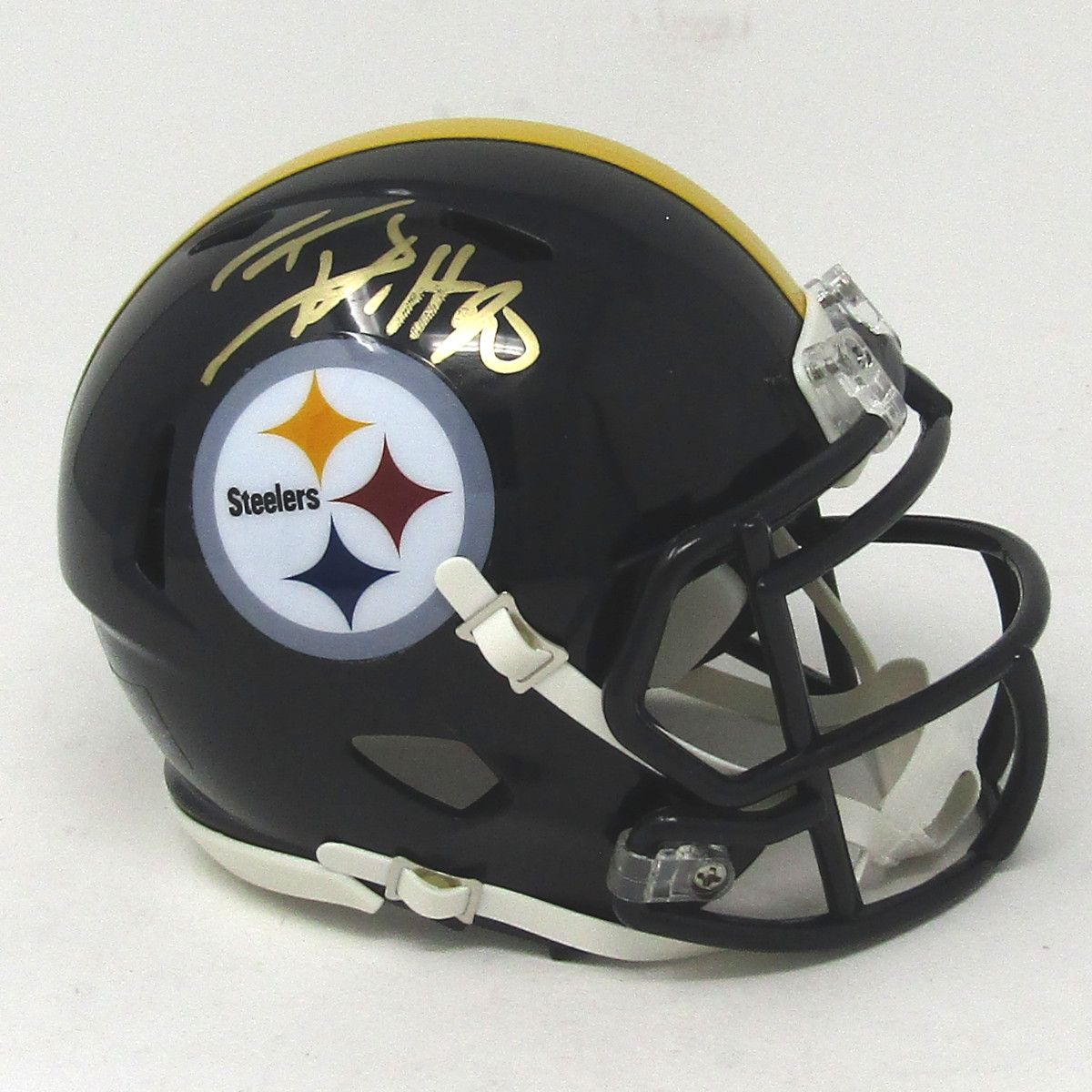 Pittsburgh Steelers #90 TJ Watt Autographed Riddell Speed Mini Helmet 1 Pittsburgh Steelers #90 TJ Watt Autographed Riddell Speed Mini Helmet