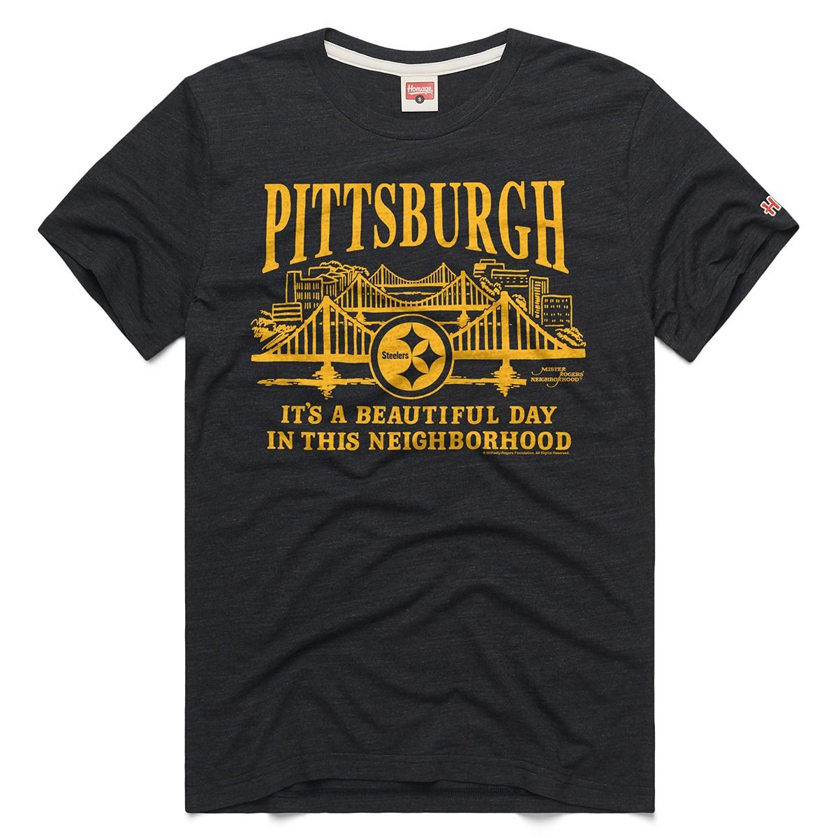 Pittsburgh Steelers Homage Color Rush It's A Beautiful Day Short Sleeve T-Shirt 1 Pittsburgh Steelers Homage Color Rush It's A Beautiful Day Short Sleeve T-Shirt