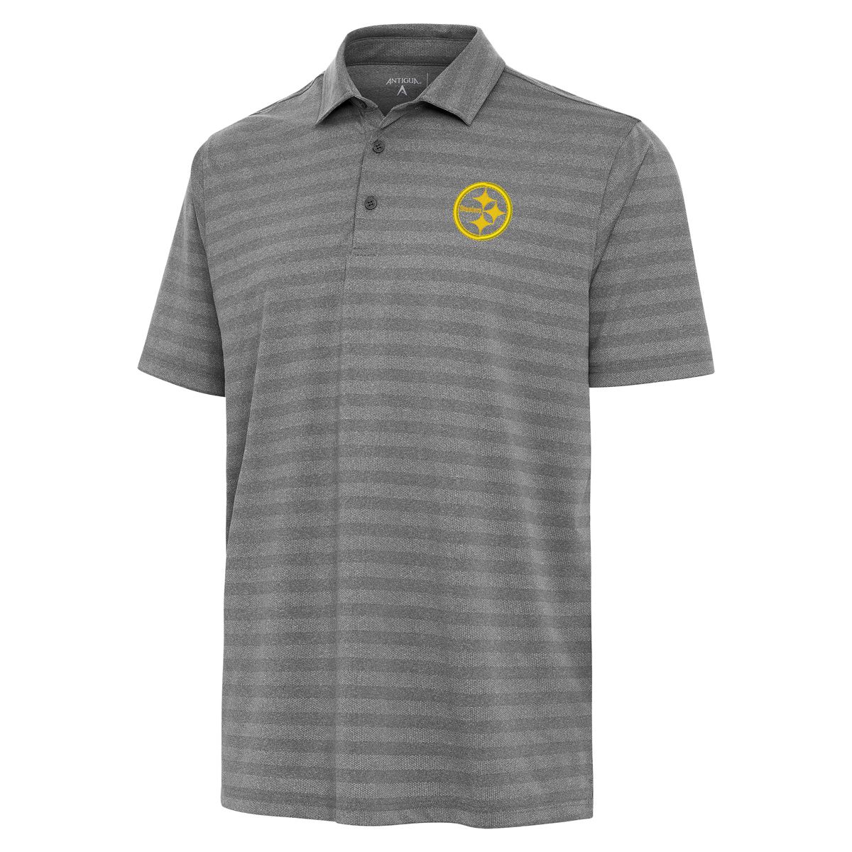 Pittsburgh Steelers Men's Antigua Urge Tonal Stripe Color Rush Polo 1 Pittsburgh Steelers Men's Antigua Urge Tonal Stripe Color Rush Polo