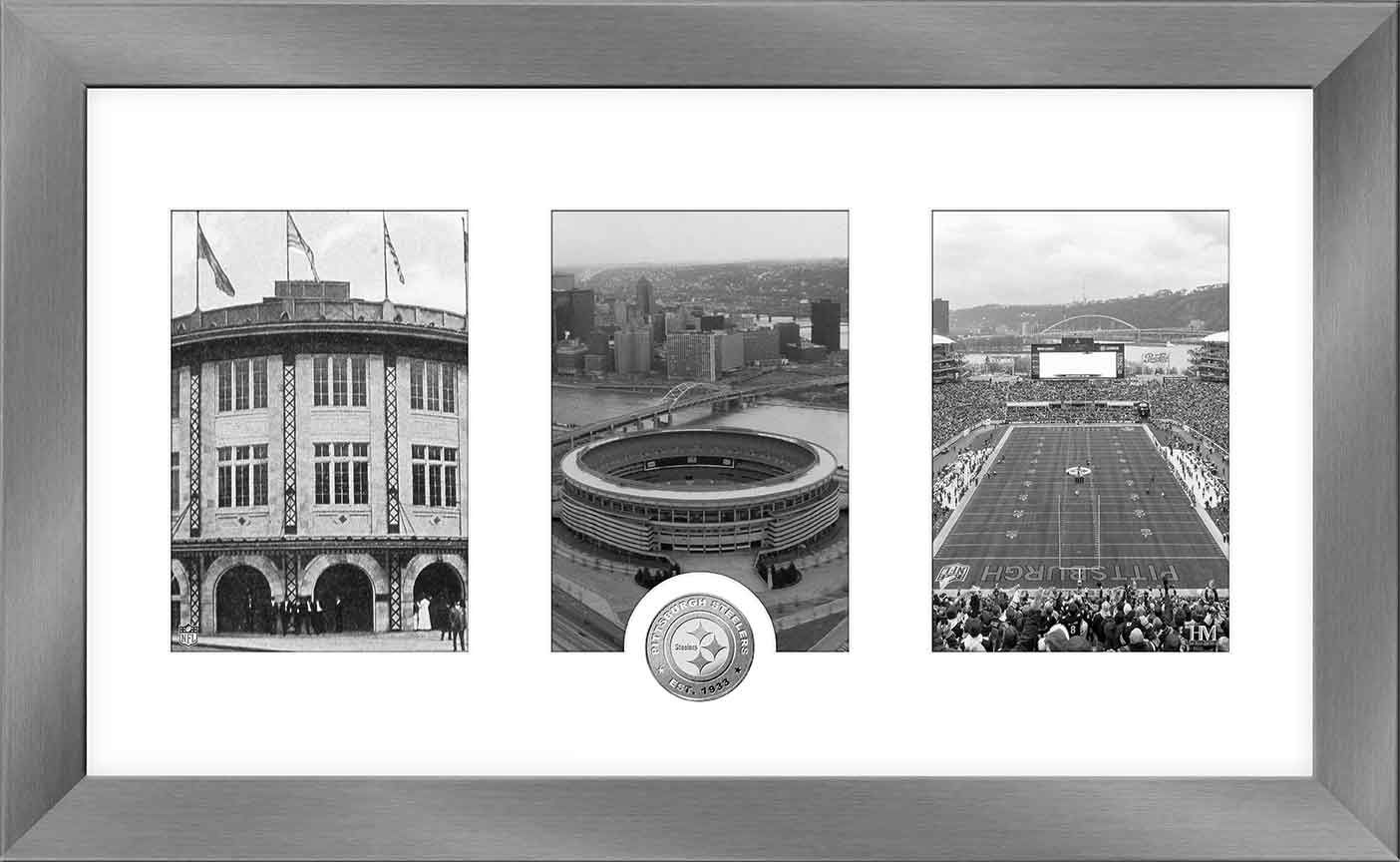 Pittsburgh Steelers Stadiums History Panoramic Silver Coin Photo Mint 1 Pittsburgh Steelers Stadiums History Panoramic Silver Coin Photo Mint