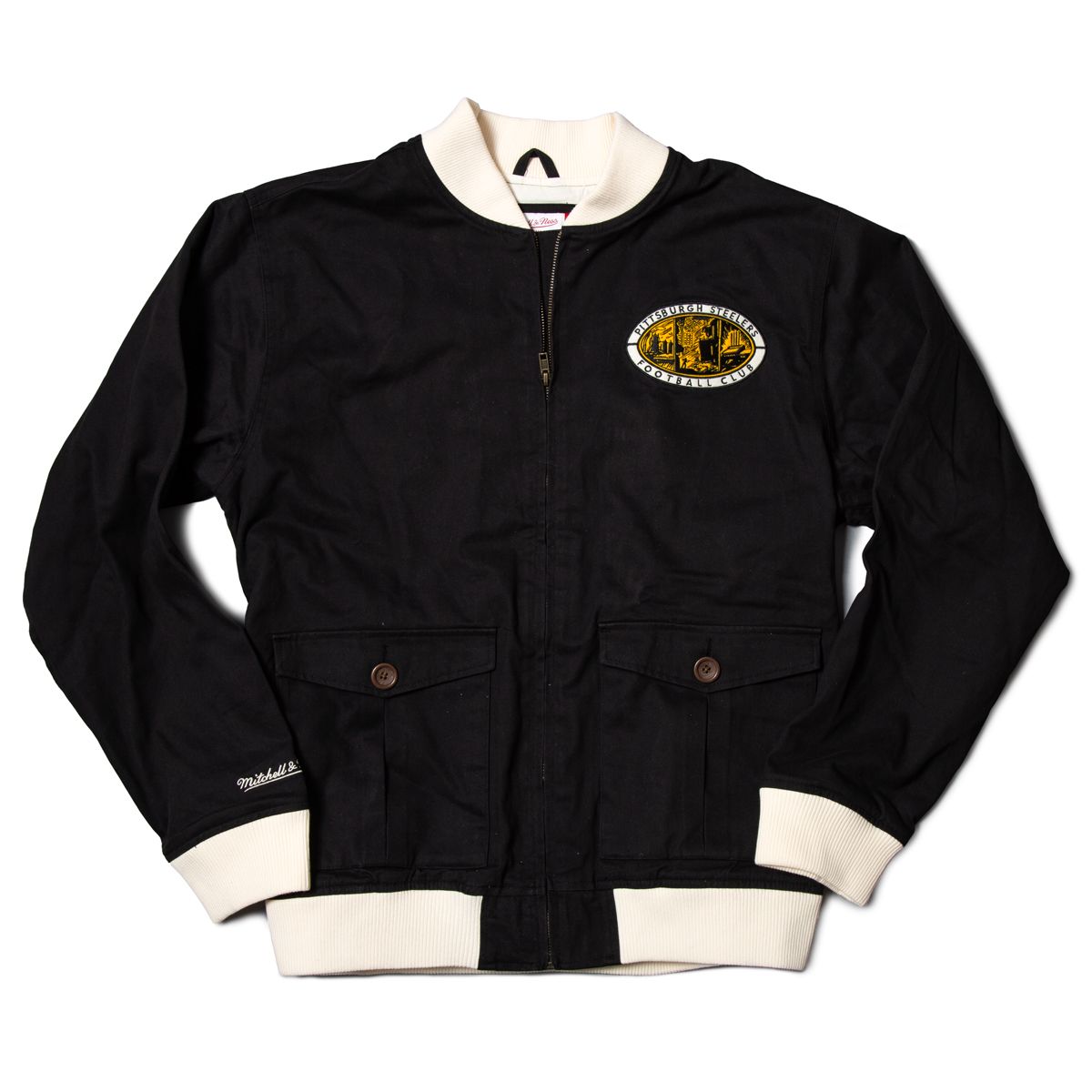 Pittsburgh Steelers Mitchell & Ness Historic Replay Twill Jacket 1 Pittsburgh Steelers Mitchell & Ness Historic Replay Twill Jacket
