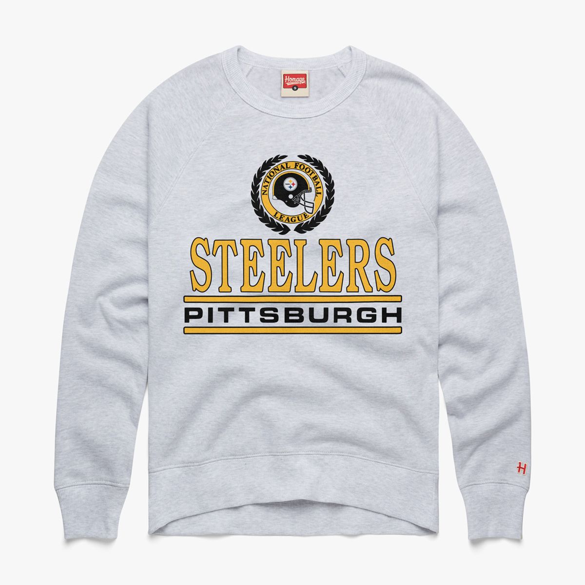 Pittsburgh Steelers Homage Vintage Crew Fleece Sweatshirt