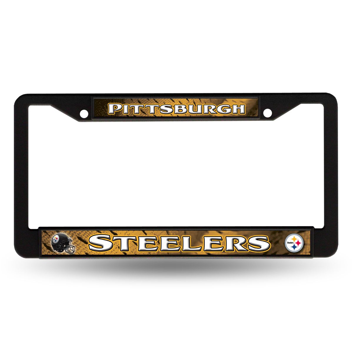 Pittsburgh Steelers Plastic Black License Plate Frame