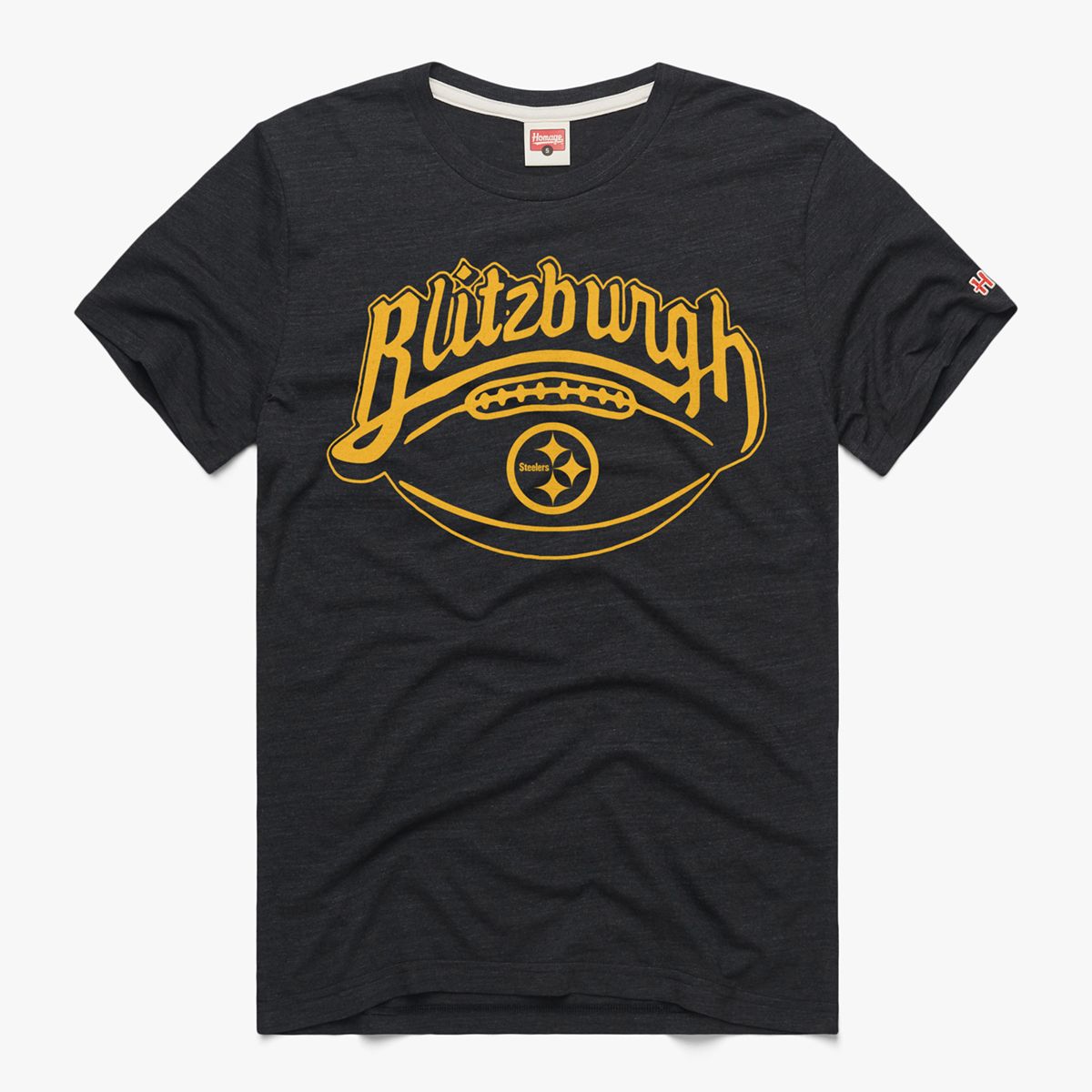 Pittsburgh Steelers Homage Color Rush Blitzburgh Short Sleeve T-Shirt 3 Pittsburgh Steelers Homage Color Rush Blitzburgh Short Sleeve T-Shirt