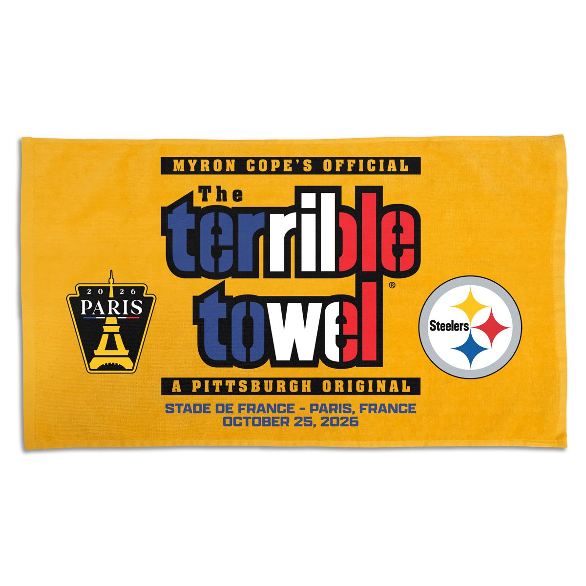 Pittsburgh Steelers Paris Gameday Terrible Towel® 9 Pittsburgh Steelers Paris Gameday Terrible Towel®
