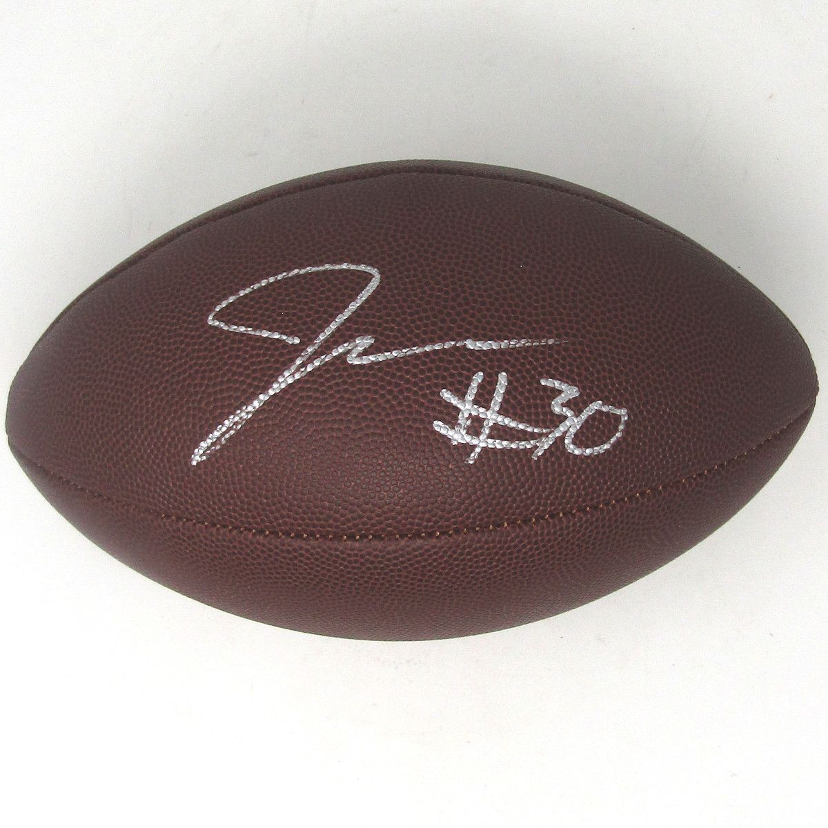 Pittsburgh Steelers #30 Jaylen Warren Autographed Replica “The Duke” NFL Football 2 Pittsburgh Steelers #30 Jaylen Warren Autographed Replica “The Duke” NFL Football