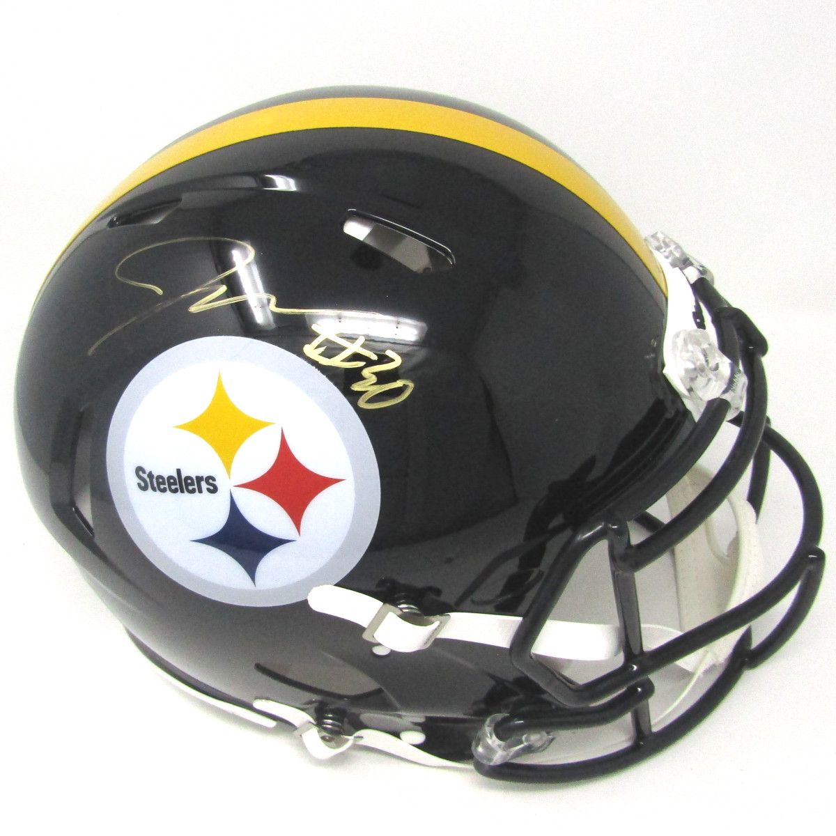 Pittsburgh Steelers #30 Jaylen Warren Autographed Riddell Authentic Speed Full-Size Helmet 3 Pittsburgh Steelers #30 Jaylen Warren Autographed Riddell Authentic Speed Full-Size Helmet