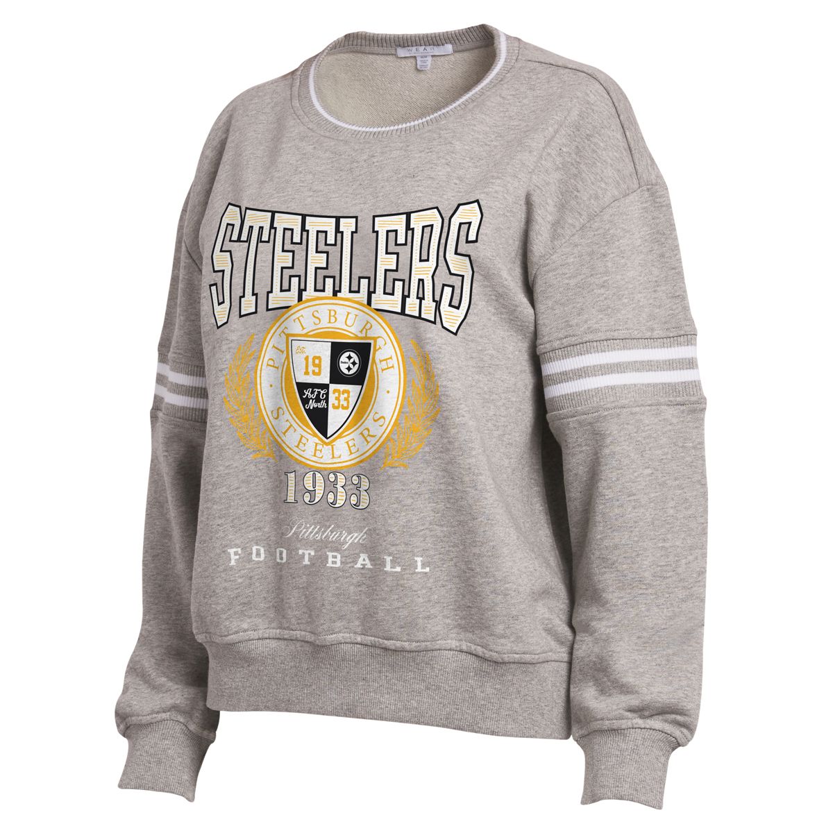 Pittsburgh Steelers Women's Erin Andrews Vintage Crewneck Sweatshirt
