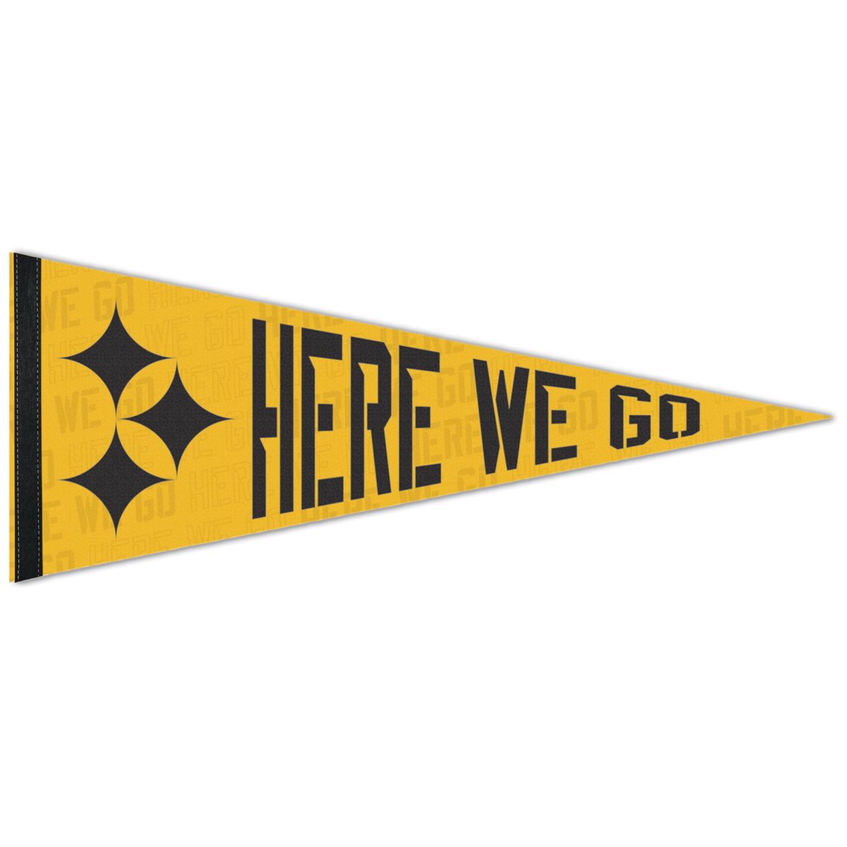 Pittsburgh Steelers 12" x 30" Here We Go Pennant 3 Pittsburgh Steelers 12" x 30" Here We Go Pennant