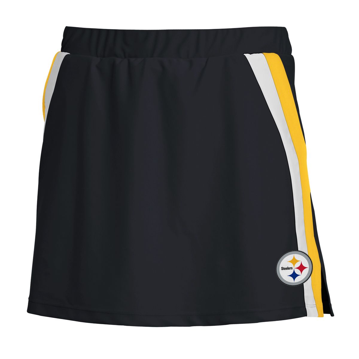 Pittsburgh Steelers Women's Erin Andrews Side Stripe Skort