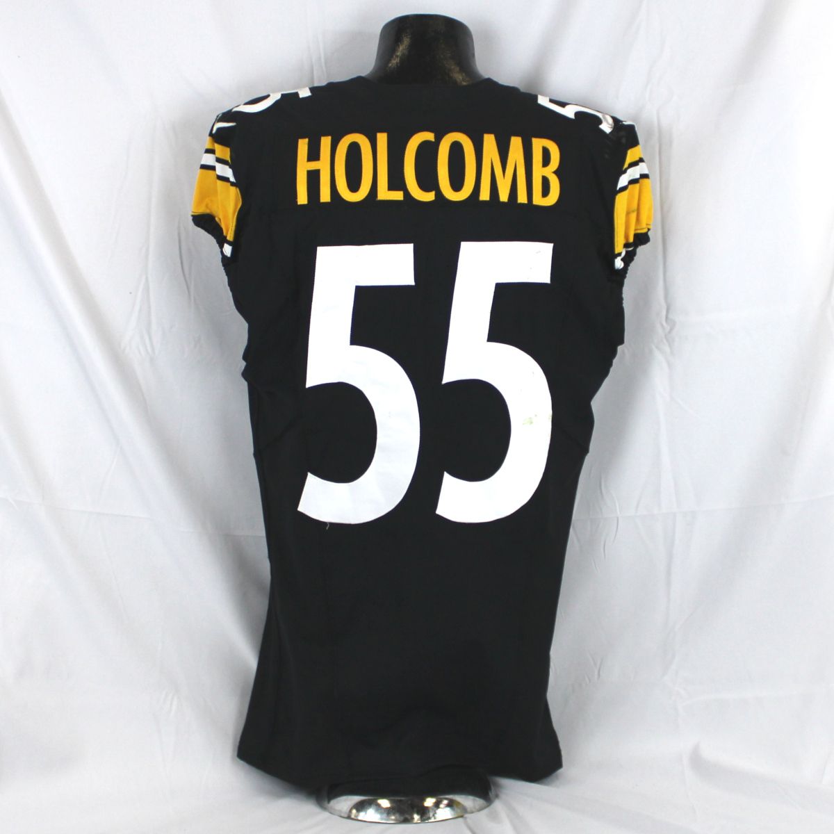 Pittsburgh Steelers #55 Cole Holcomb Home Game Used Jersey* Dublin Game 7 Pittsburgh Steelers #55 Cole Holcomb Home Game Used Jersey* Dublin Game