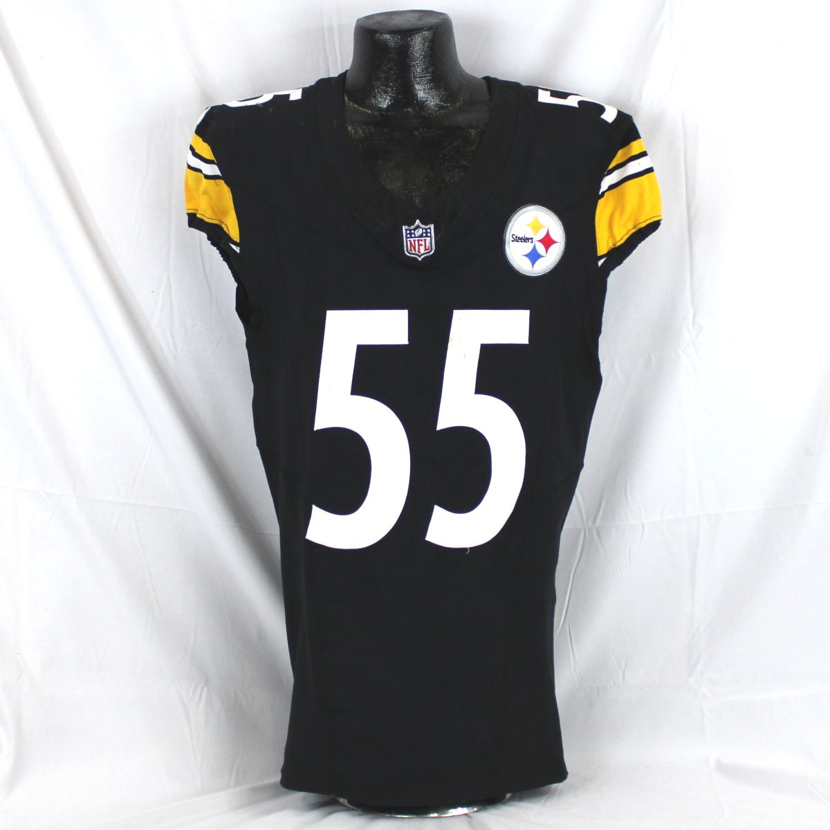 Pittsburgh Steelers #55 Cole Holcomb Home Game Used Jersey* Dublin Game 2 Pittsburgh Steelers #55 Cole Holcomb Home Game Used Jersey* Dublin Game