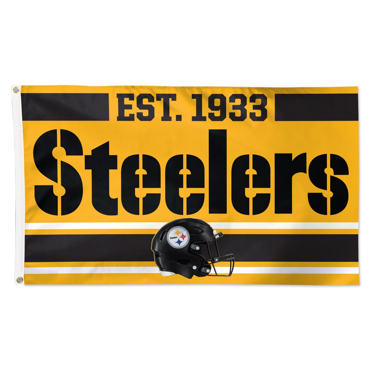 Pittsburgh Steelers 3' x 5' Gold Est. Wordmark Flag